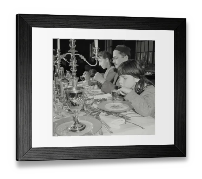 Framed Print : People Observing Passover Framed Print : People Observing Passover