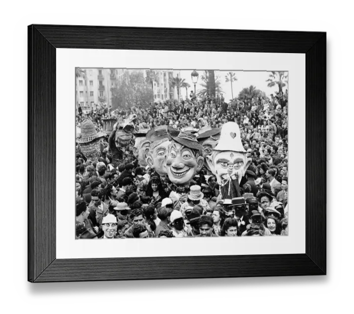 Framed Print : Crowd Scene at Carnival of Nice Framed Print : Crowd Scene at Carnival of Nice