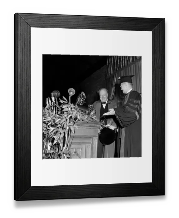 Framed Print : Truman Introduces Churchill Framed Print : Truman Introduces Churchill