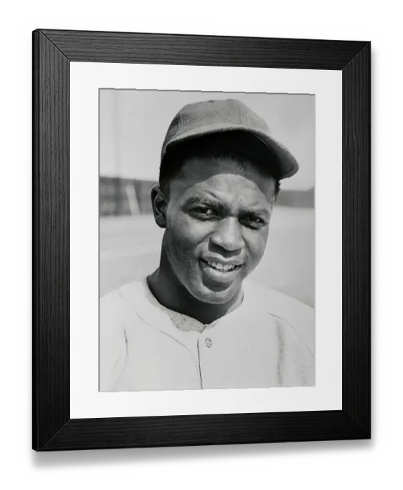 Framed Print : Portrait of Jackie Robinson