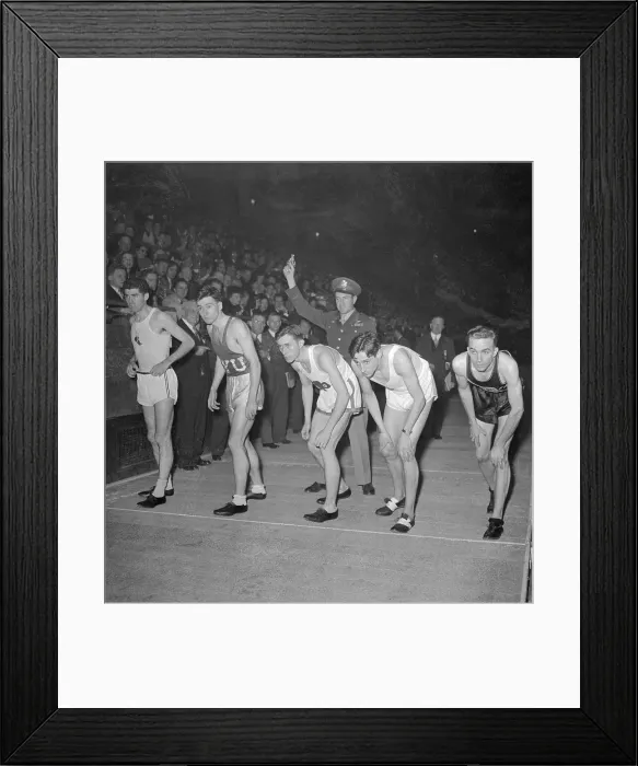 Framed Print : Racers in Position at The Starting Point Framed Print : Racers in Position at The Starting Point