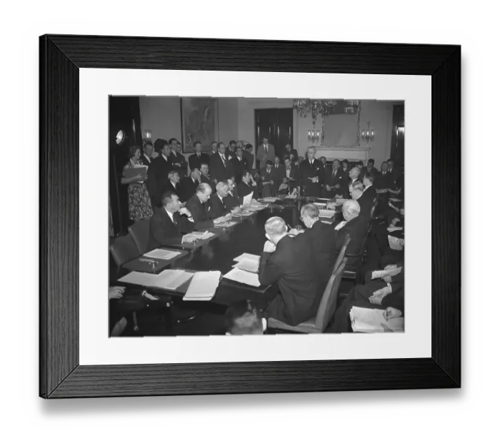 Framed Print : Far Eastern Commission Meets in Japanese Embassy Framed Print : Far Eastern Commission Meets in Japanese Embassy