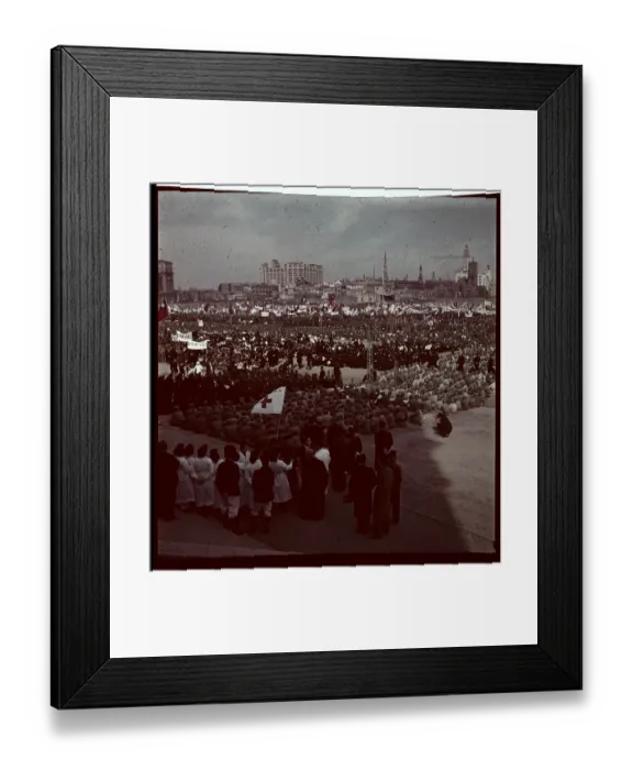 Framed Print : Crowds Gathered for Chiang's Return Framed Print : Crowds Gathered for Chiang's Return