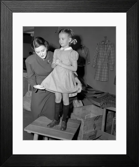Framed Print : Natalie Wood Being Fitted for Dress Framed Print : Natalie Wood Being Fitted for Dress