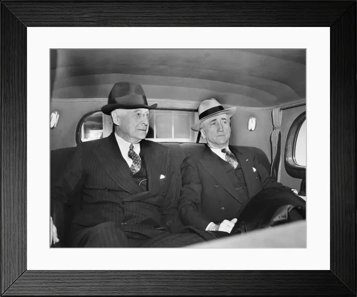 Framed Print : Bernard Baruch and James Byrnes Framed Print : Bernard Baruch and James Byrnes