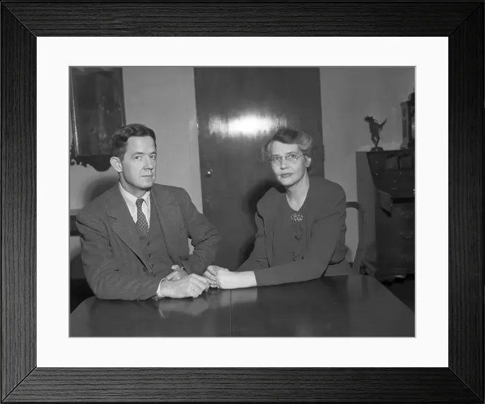 Framed Print : Dr. Alfred Blalock and Dr. Helen B. Taussig, February 14, 1946