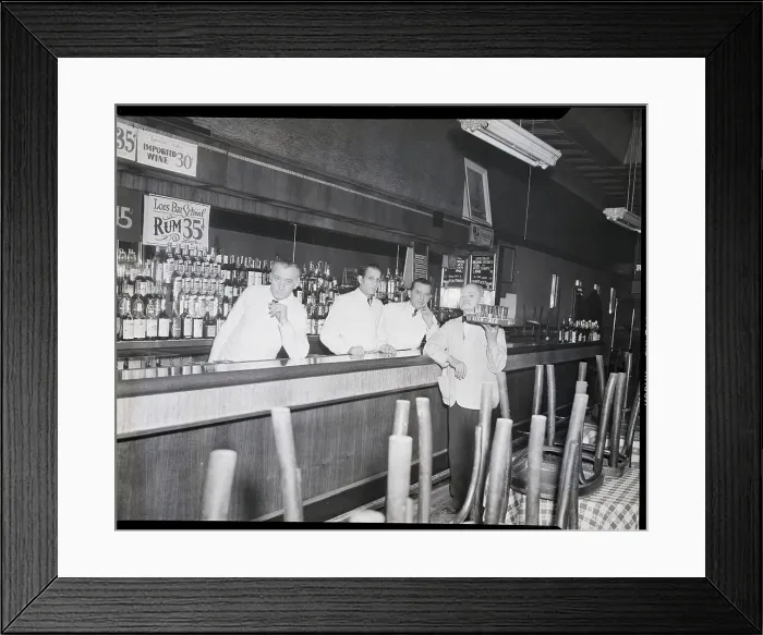 Framed Print : Bartenders, Waiter, Empty Bar, Bored Framed Print : Bartenders, Waiter, Empty Bar, Bored