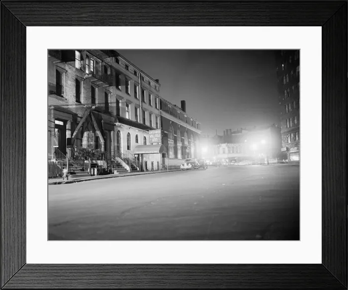 Framed Print : View of Street in Greenwich Village Framed Print : View of Street in Greenwich Village