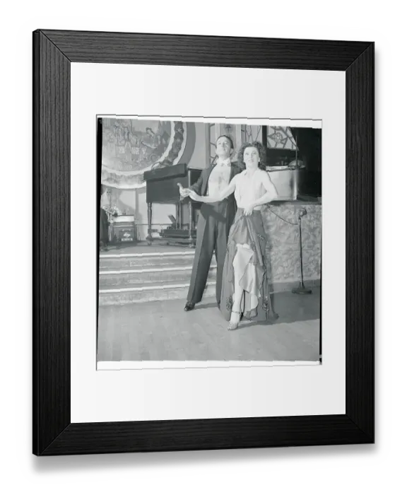Framed Print : Dance Team Modeling Formal Attire Framed Print : Dance Team Modeling Formal Attire