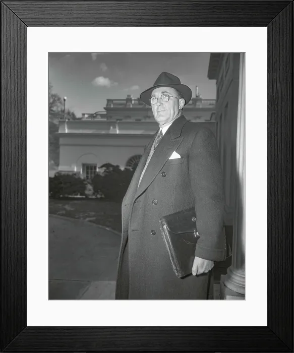 Framed Print : Charles Wilson Leaving White House Framed Print : Charles Wilson Leaving White House