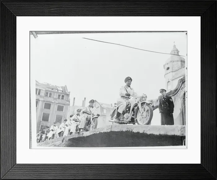 Framed Print : German Traffic Police Framed Print : German Traffic Police