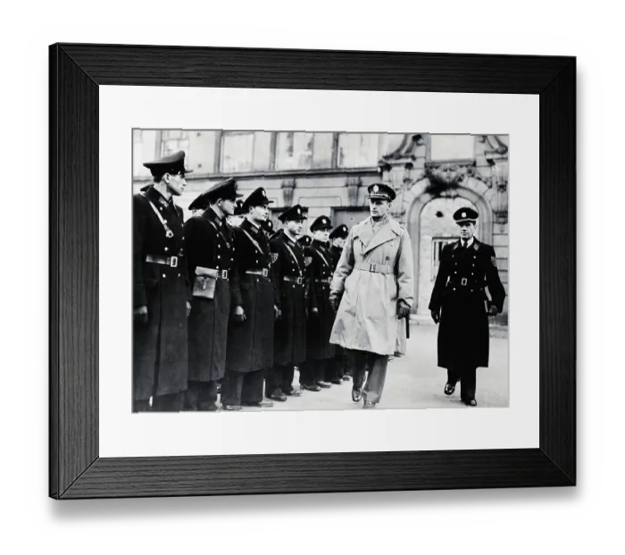 Framed Print : Andrew Barabas Inspecting Troops Framed Print : Andrew Barabas Inspecting Troops