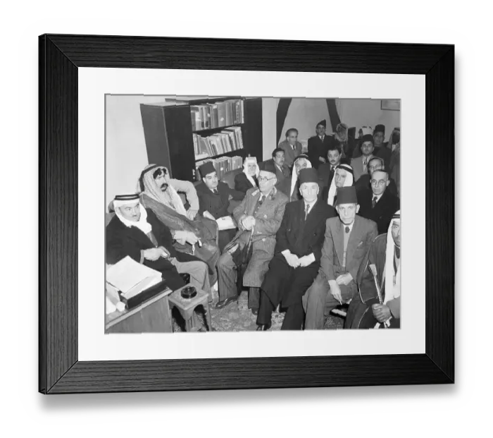 Framed Print : Arab Officials Meeting Framed Print : Arab Officials Meeting