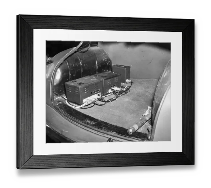 Framed Print : Demonstration of Automobile Radio-Telephone Framed Print : Demonstration of Automobile Radio-Telephone
