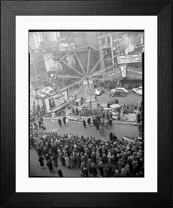 Framed Print : Crowds See March of Dimes Show Framed Print : Crowds See March of Dimes Show