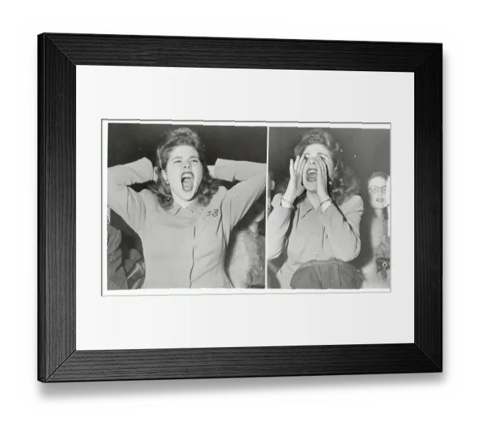 Framed Print : Two Pictures Demonstrating Enthusiasm of Basketball Fan Framed Print : Two Pictures Demonstrating Enthusiasm of Basketball Fan