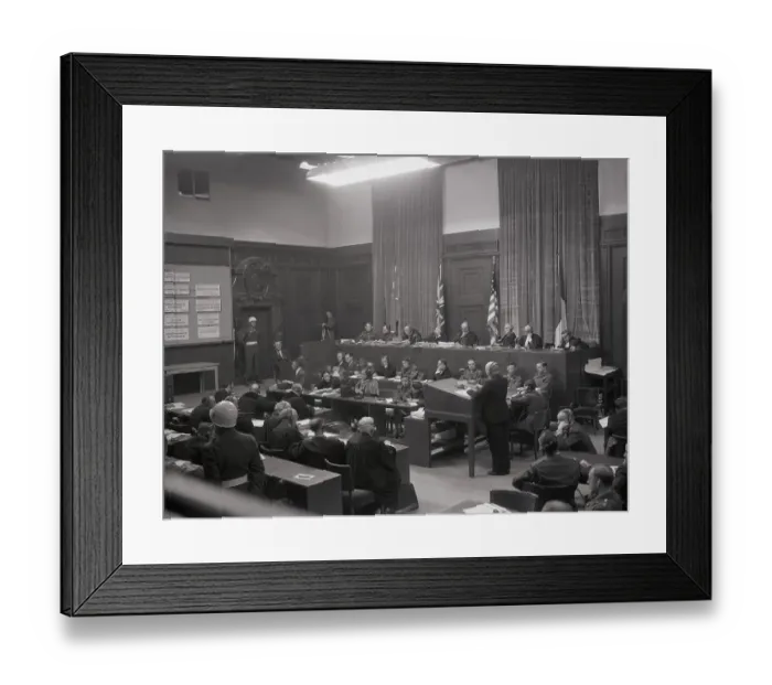 Framed Print : Nuremberg Trials Framed Print : Nuremberg Trials