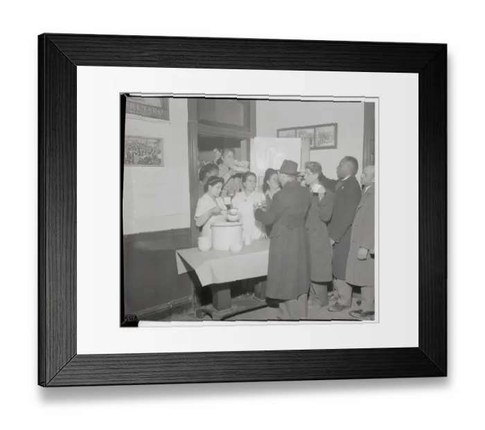 Framed Print : Soup Kitchen Serving Striking Meat Packers Framed Print : Soup Kitchen Serving Striking Meat Packers