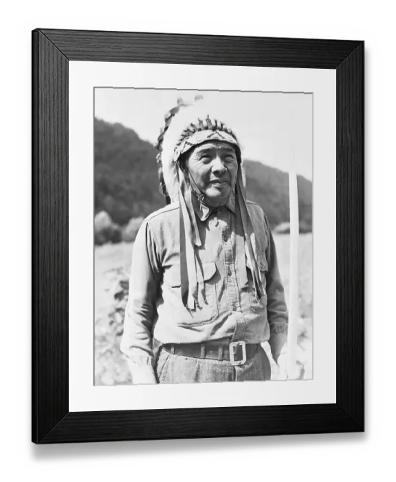Framed Print : Carl Standingdeer, Headshoulder Framed Print : Carl Standingdeer, Headshoulder