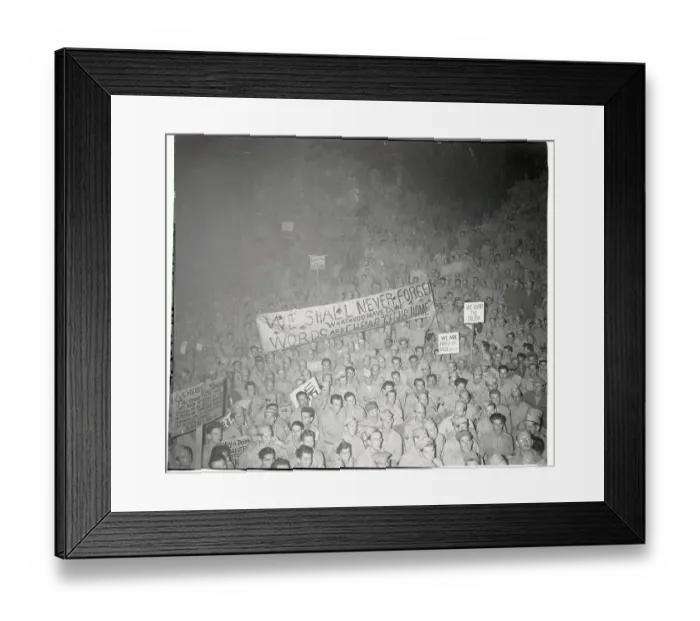 Framed Print : Soldiers Protesting Framed Print : Soldiers Protesting