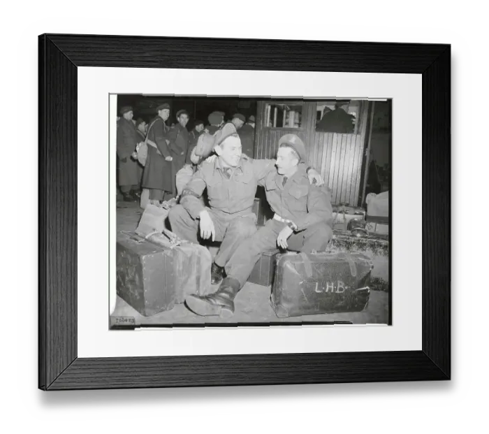 Framed Print : Portrait of Canadian Soldiers Framed Print : Portrait of Canadian Soldiers
