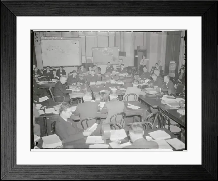 Framed Print : Admiral Kimmel Speaking to Senate Committee Framed Print : Admiral Kimmel Speaking to Senate Committee