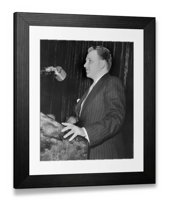 Framed Print : Henry Ford II Speaking at Meeting Framed Print : Henry Ford II Speaking at Meeting