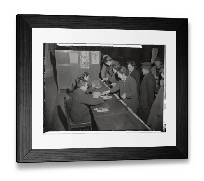 Framed Print : Japanese People Buying Bonds Framed Print : Japanese People Buying Bonds