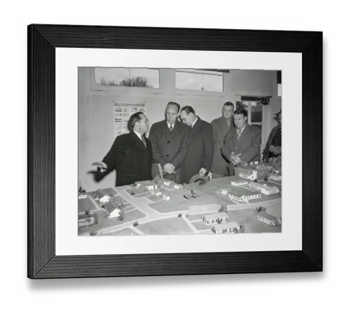 Framed Print : War Housing Officials Framed Print : War Housing Officials