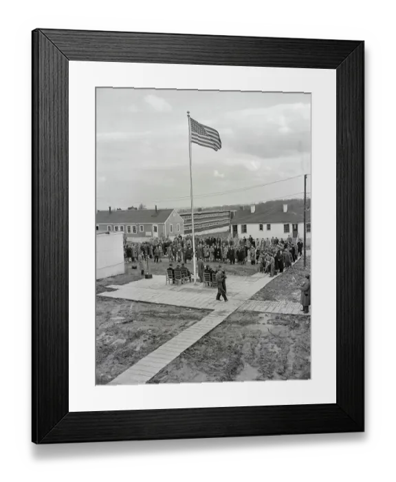 Framed Print : View of War Housing Area Framed Print : View of War Housing Area