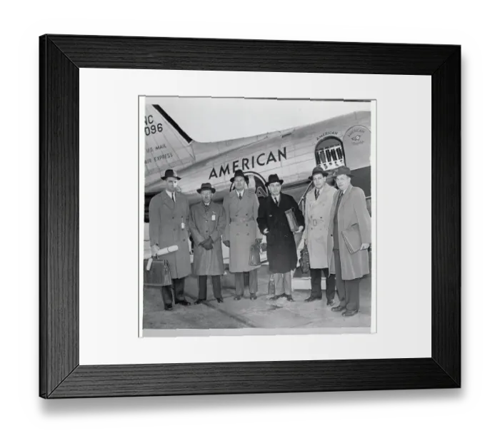 Framed Print : Delegates Attending Aviation Conferences Framed Print : Delegates Attending Aviation Conferences