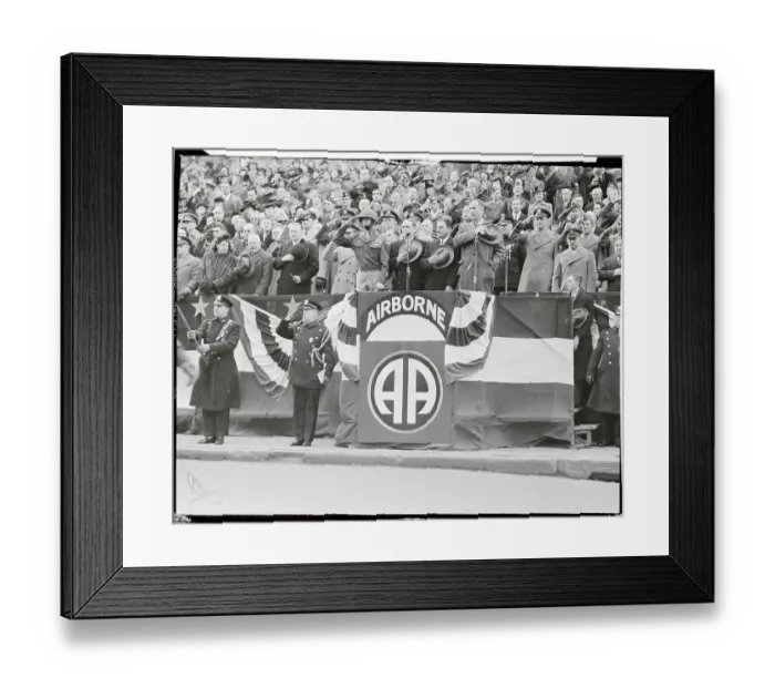 Framed Print : Leaders Saluting at Victory Parade Framed Print : Leaders Saluting at Victory Parade