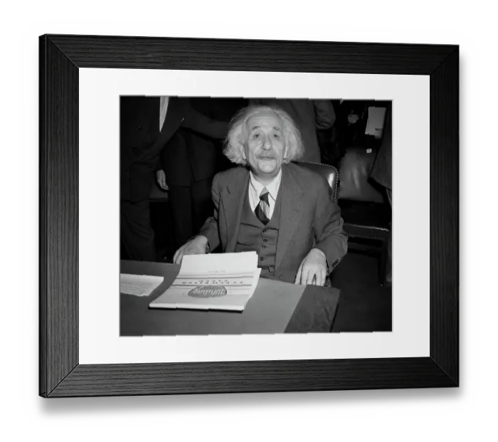 Framed Print : Albert Einstein Testifying Framed Print : Albert Einstein Testifying