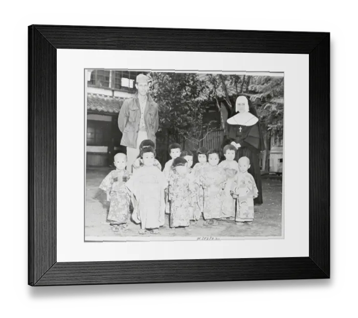 Framed Print : Japanese War Orphans Framed Print : Japanese War Orphans