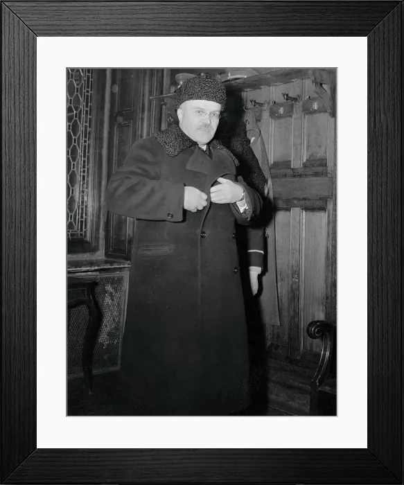 Framed Print : Portrait of Vyacheslav Molotov Framed Print : Portrait of Vyacheslav Molotov