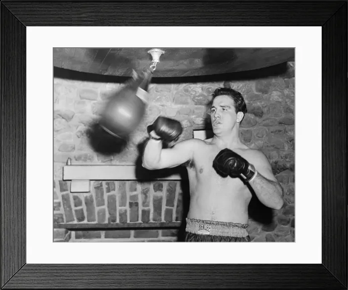 Framed Print : Billy Conn in Training Framed Print : Billy Conn in Training