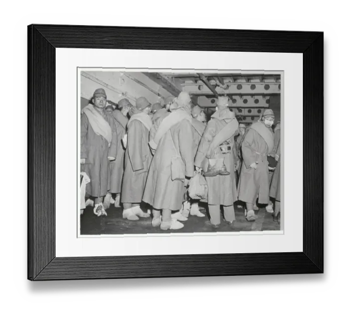 Framed Print : Japanese Soldiers Being Shipped Home Framed Print : Japanese Soldiers Being Shipped Home