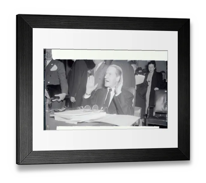 Framed Print : Stephen Wise Speaking to Committee Framed Print : Stephen Wise Speaking to Committee