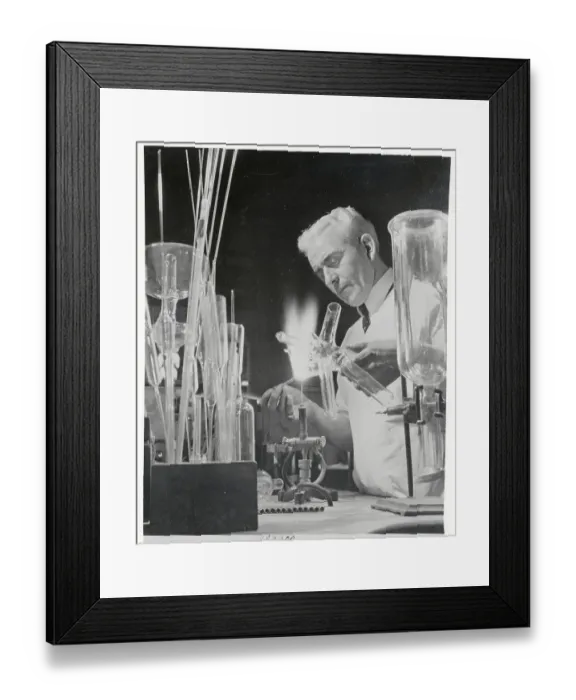 Framed Print : Glass Blower at Work Framed Print : Glass Blower at Work