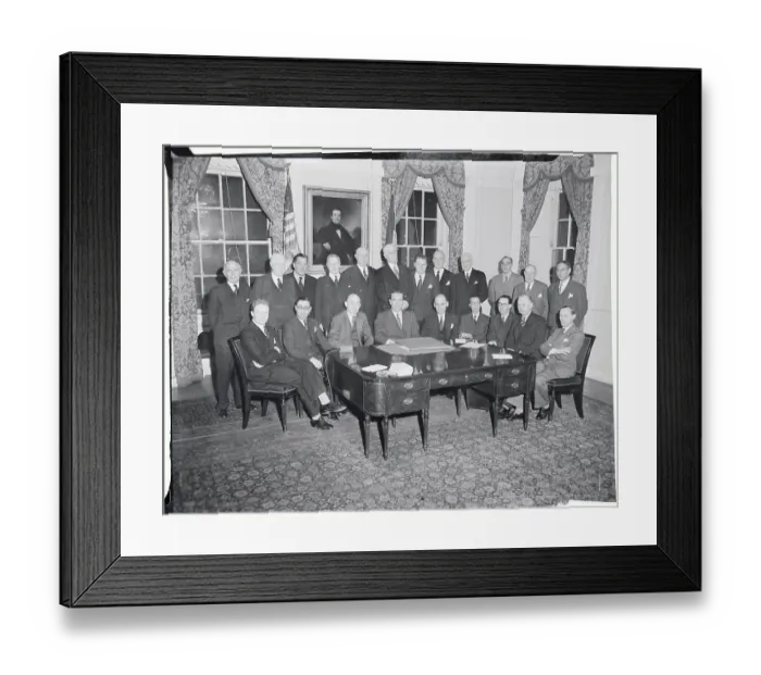 Framed Print : William O'Dwyer with UNO Delegation Framed Print : William O'Dwyer with UNO Delegation
