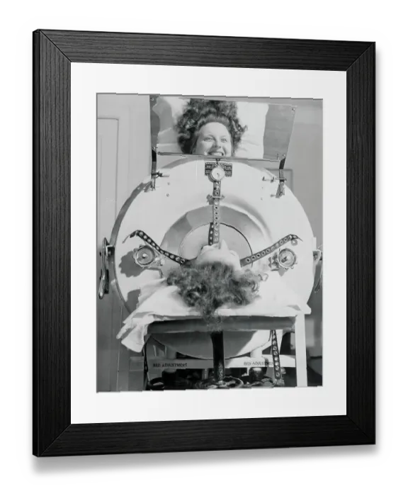 Framed Print : Rare Polio Victim Framed Print : Rare Polio Victim