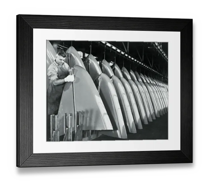 Framed Print : Feeder Lines at Studebaker Factory Framed Print : Feeder Lines at Studebaker Factory