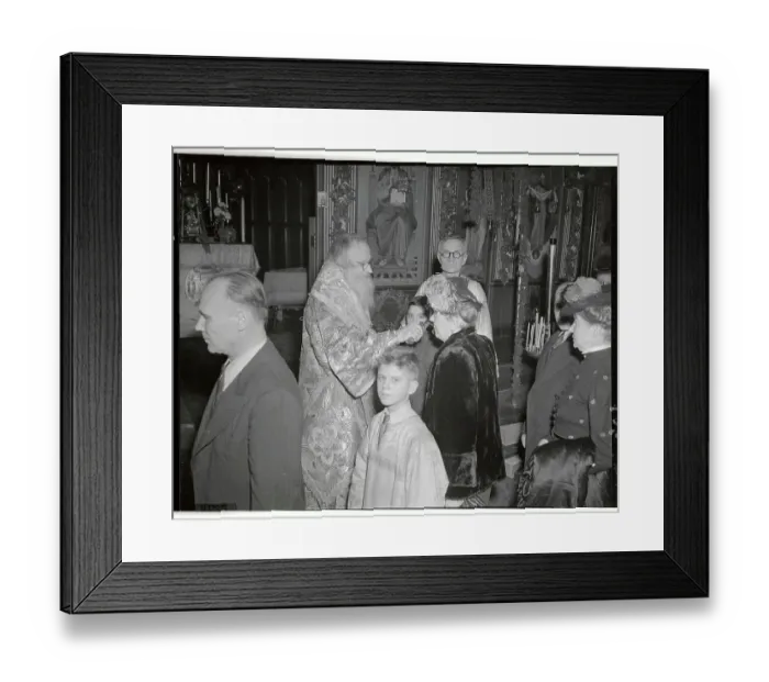Framed Print : Russian Christmas Service Framed Print : Russian Christmas Service