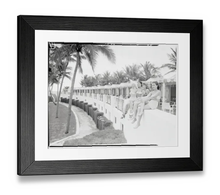 Framed Print : Women Sun Tanning Framed Print : Women Sun Tanning