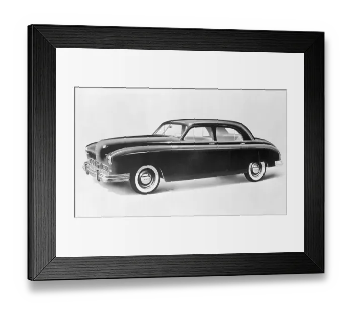Framed Print : Shot of New Kaiser-Frazer Automobile Framed Print : Shot of New Kaiser-Frazer Automobile