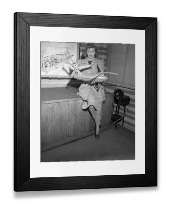 Framed Print : Lucille Ball is Miss Helicopter Framed Print : Lucille Ball is Miss Helicopter
