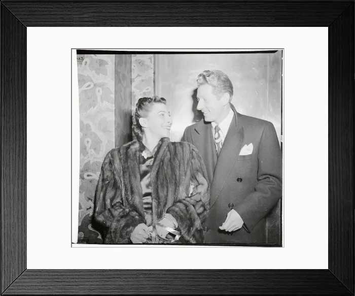 Framed Print : Danny Kaye with Wife Framed Print : Danny Kaye with Wife