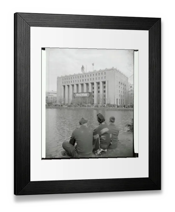 Framed Print : Military Headquarters at Christmas