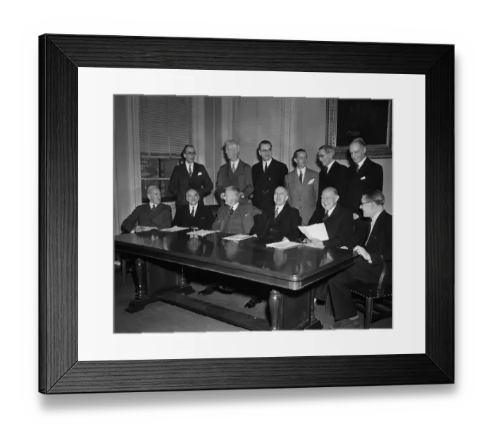 Framed Print : Portrait of Anglo American Committee on Palestine Framed Print : Portrait of Anglo American Committee on Palestine