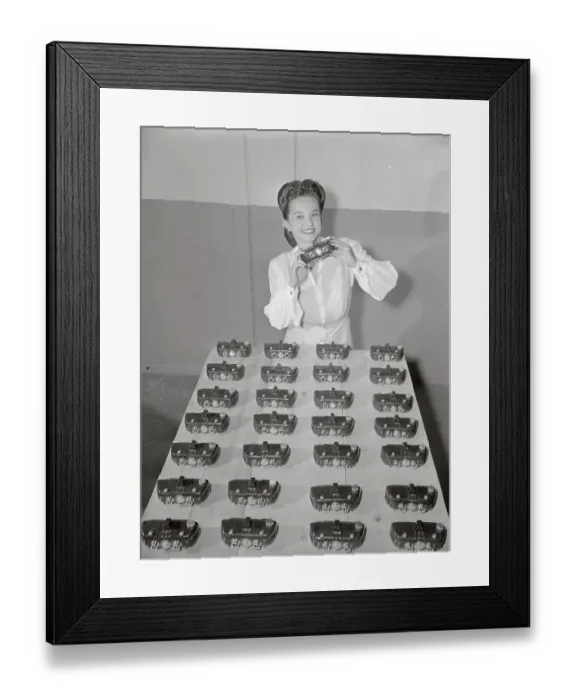 Framed Print : Patricia Bennett at Camera Plant